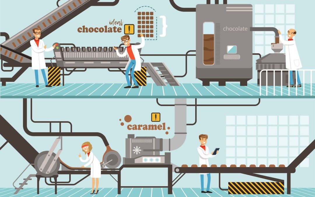 Lebensmittelindustrie Lüftungssystem verhindert Luftbelastungen in der Produktion