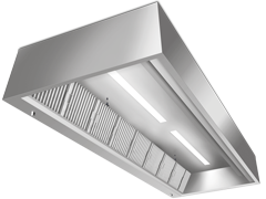 Extractor hood for the catering trade