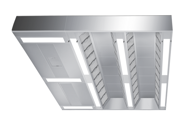 Ventilation ceiling for the catering trade