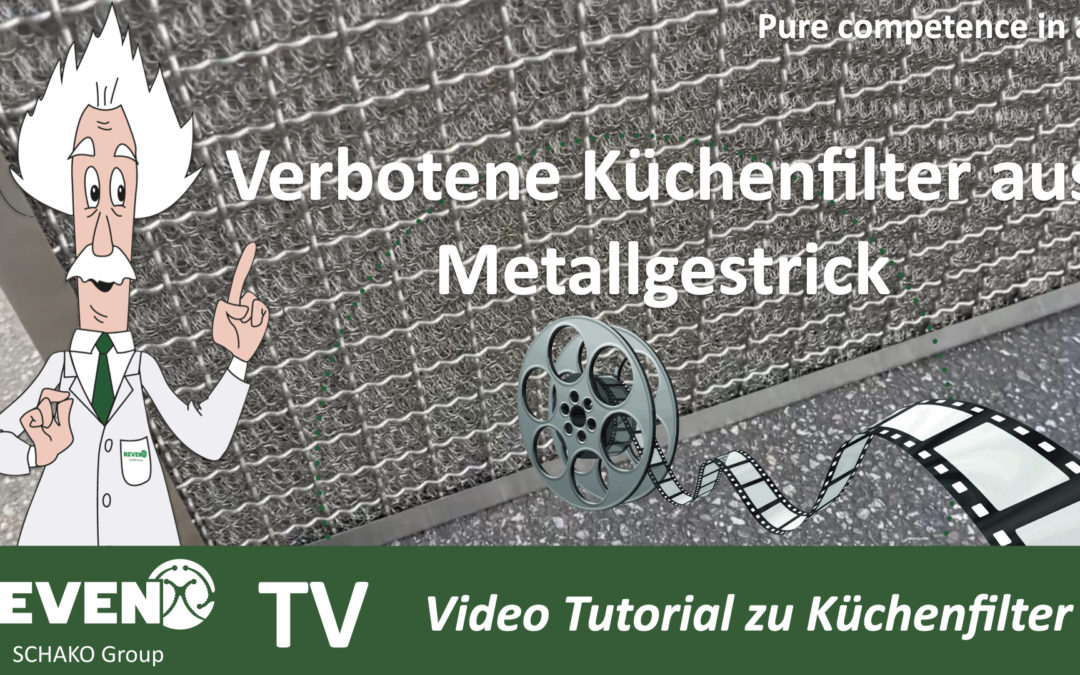 Verbotene Küchenfilter aus Metallgestrick