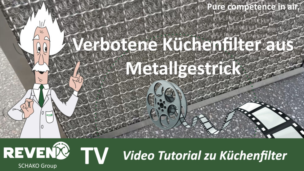 Verbotene Küchenfilter aus Metallgestrick