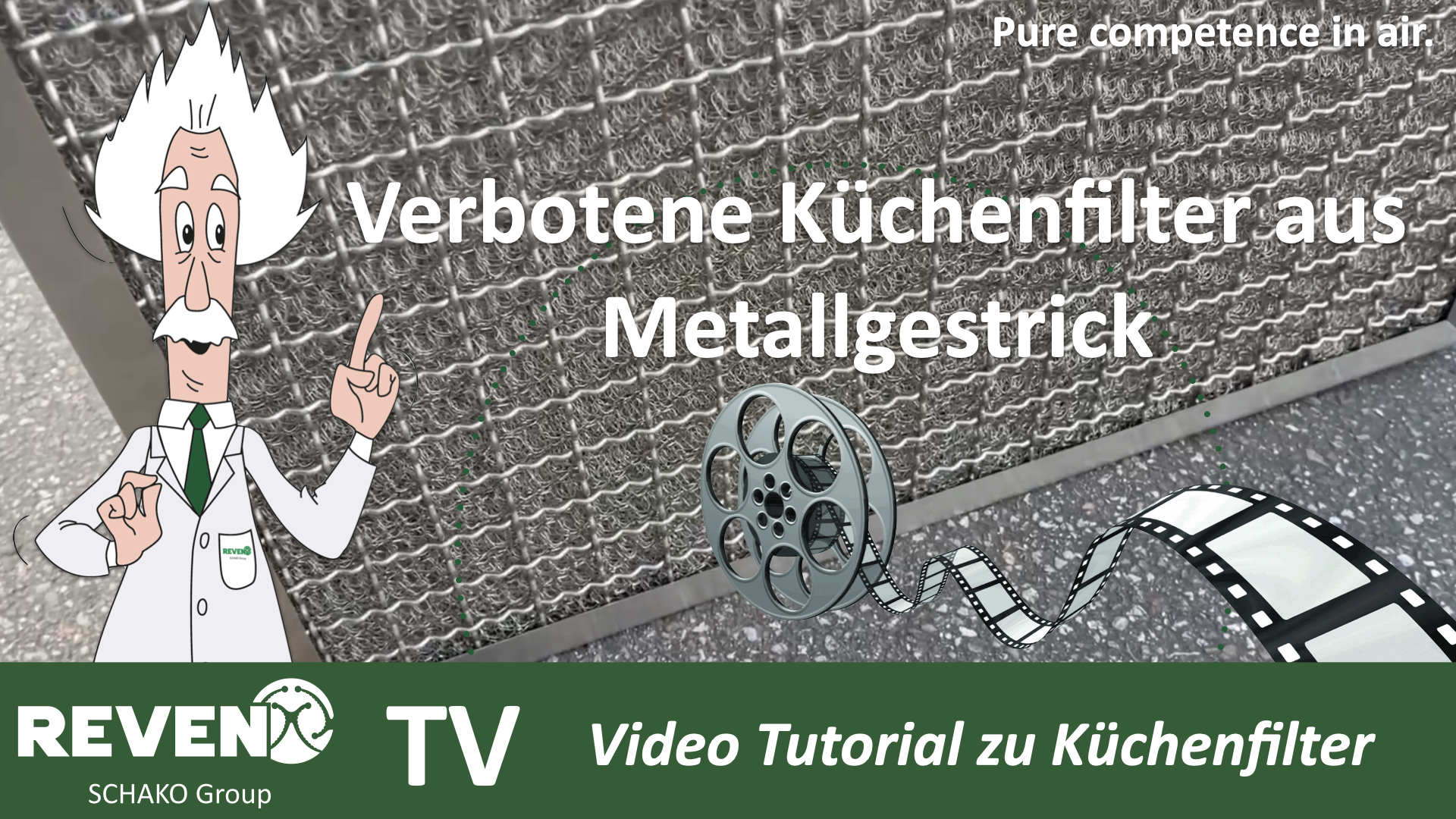 Verbotene Küchenfilter aus Metallgestrick