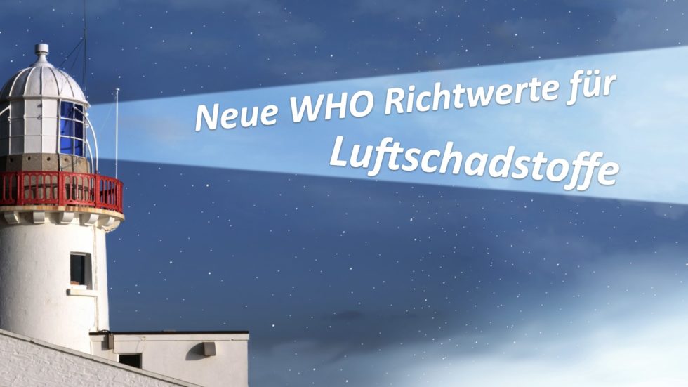 Neue WHO Richtwerte vom September 2021 für Luftschadstoffe