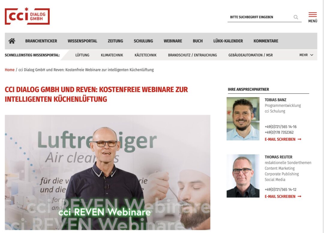 REVEN LED Webinar powered by cci-Dialog GmbH