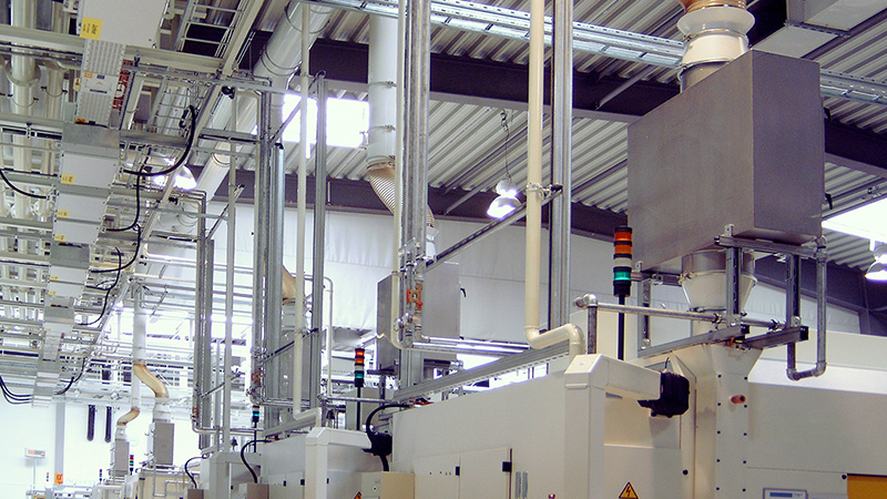 Luftabsaugung mit Kanalvorabscheider RKV1 Luftabsaugung für Industrie und Werkstatt