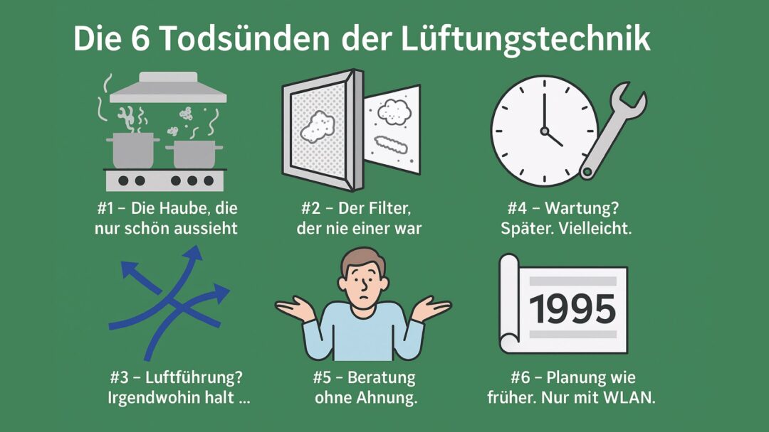 Die 6 Todsünden in der Lüftungstechnik