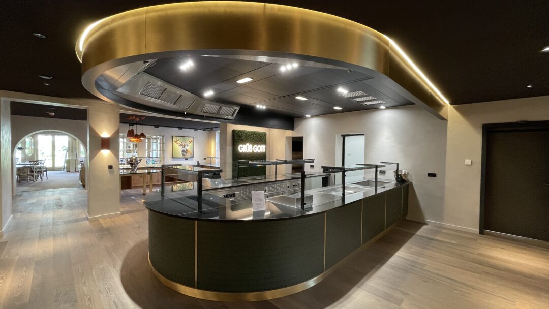 Moderne Frontcooking Küche