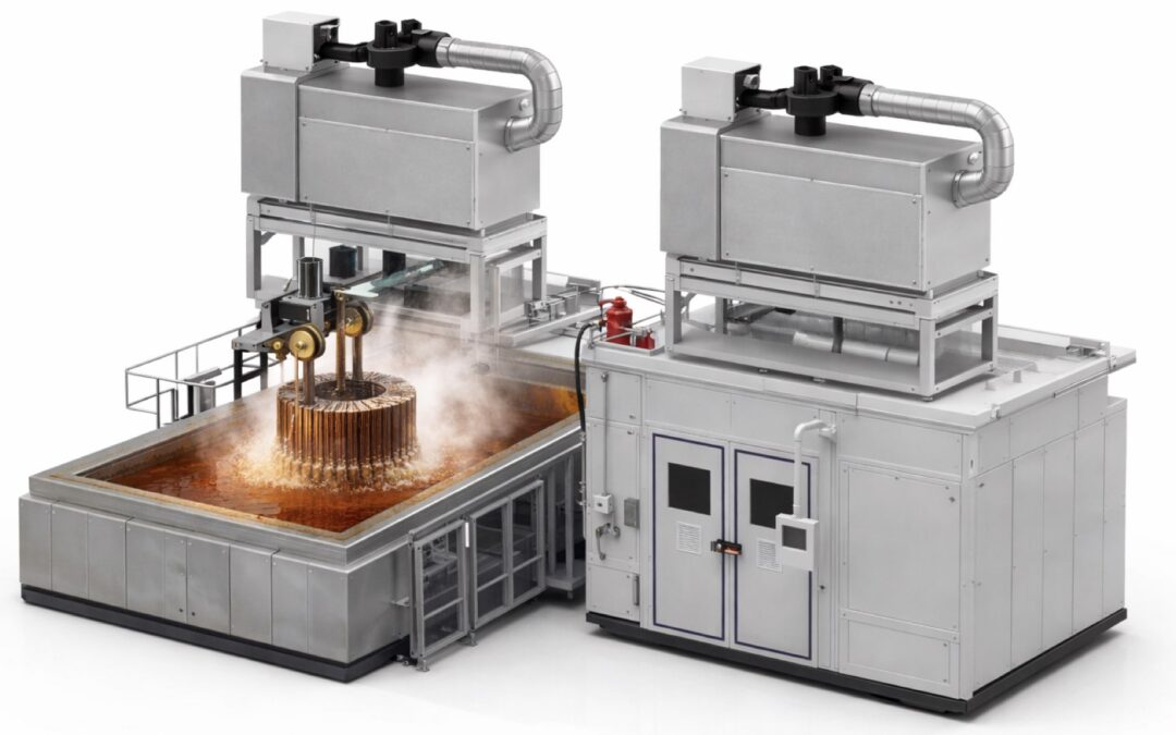 Absaugung von Tränkharz für Elektromotoren