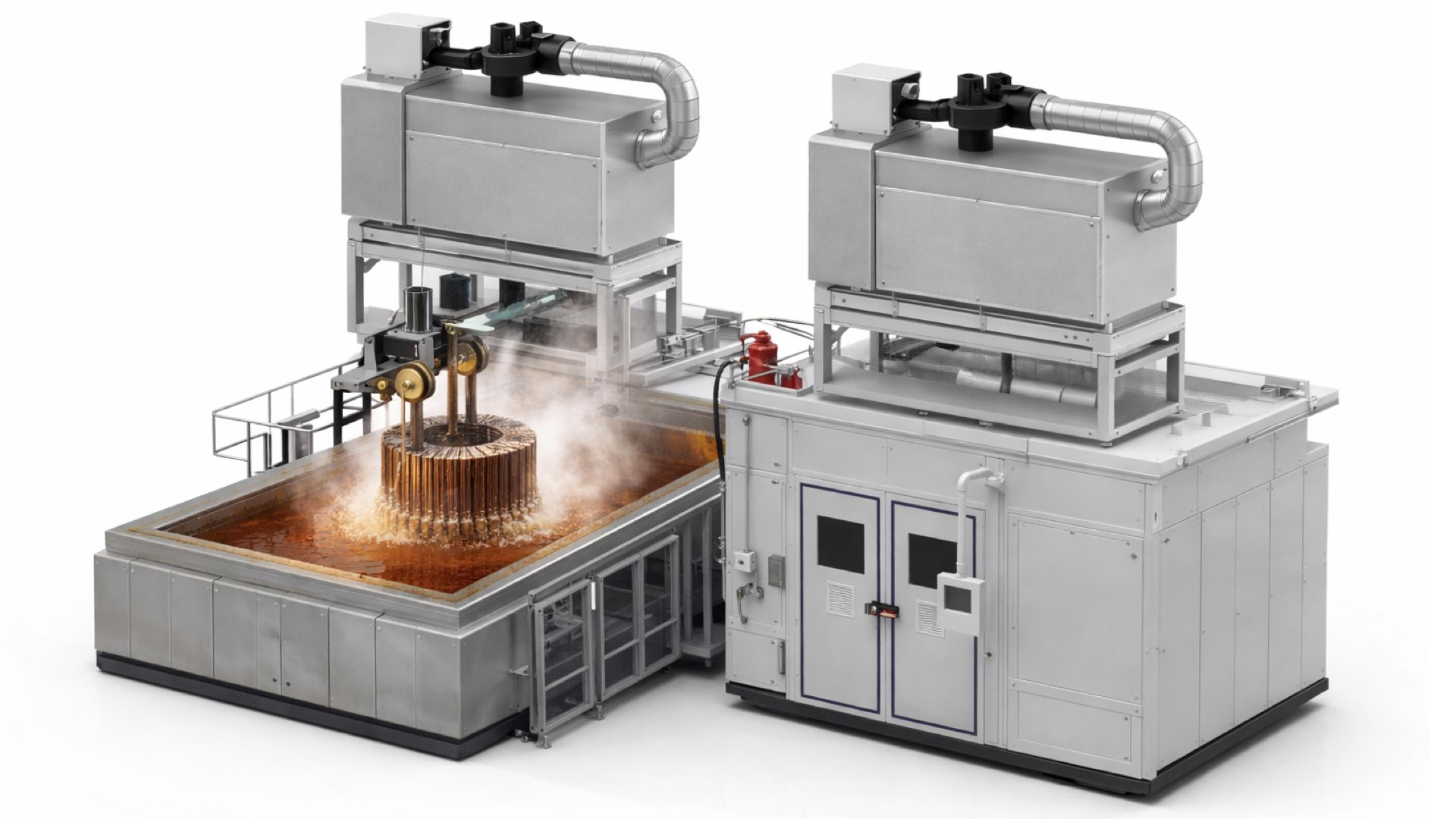 Moderne Absaugung von Elektromotoren Tränkharz Moderne Absaugung von Elektromotoren Tränkharz