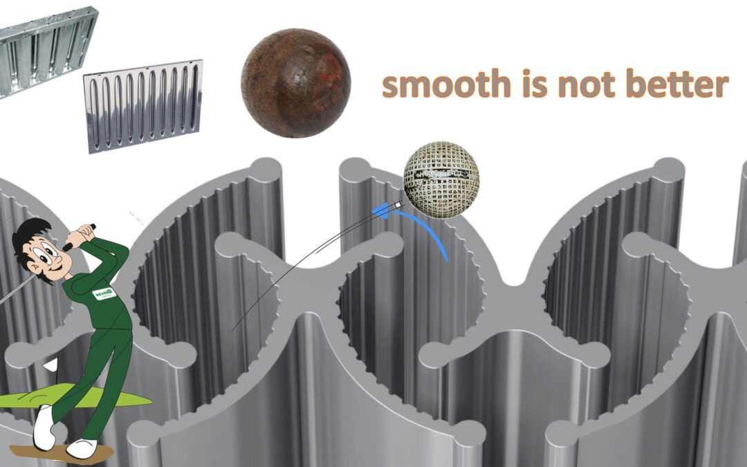 Increasing aerosol separator efficiency: the golf ball insight