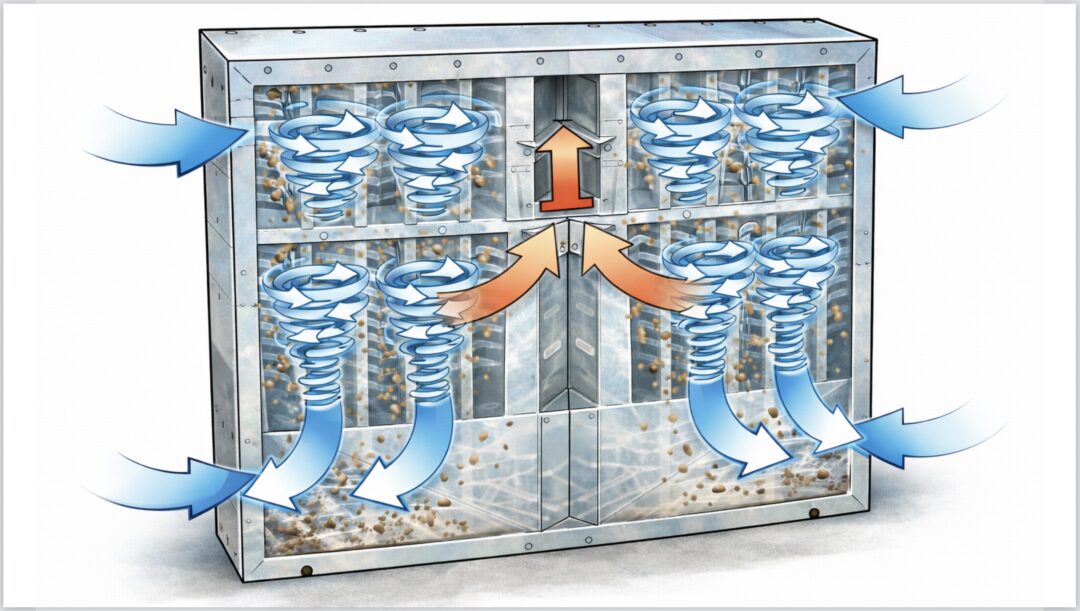 Abbildung einer frei erfundenen Luftströmung im Comic Style