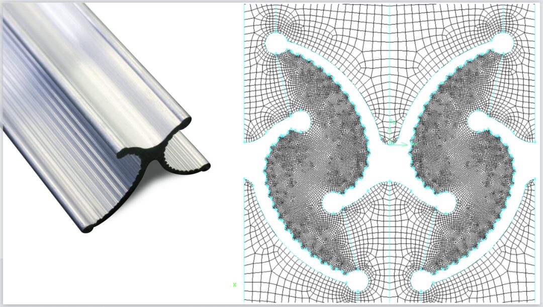 Abbildung die den Weg vom CAD-Modell zum CFD Simulationsmodell zeigt