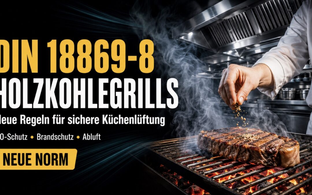 DIN 18869-8 für Holzkohlegrills: Neue Regeln für eine sichere Küchenlüftung