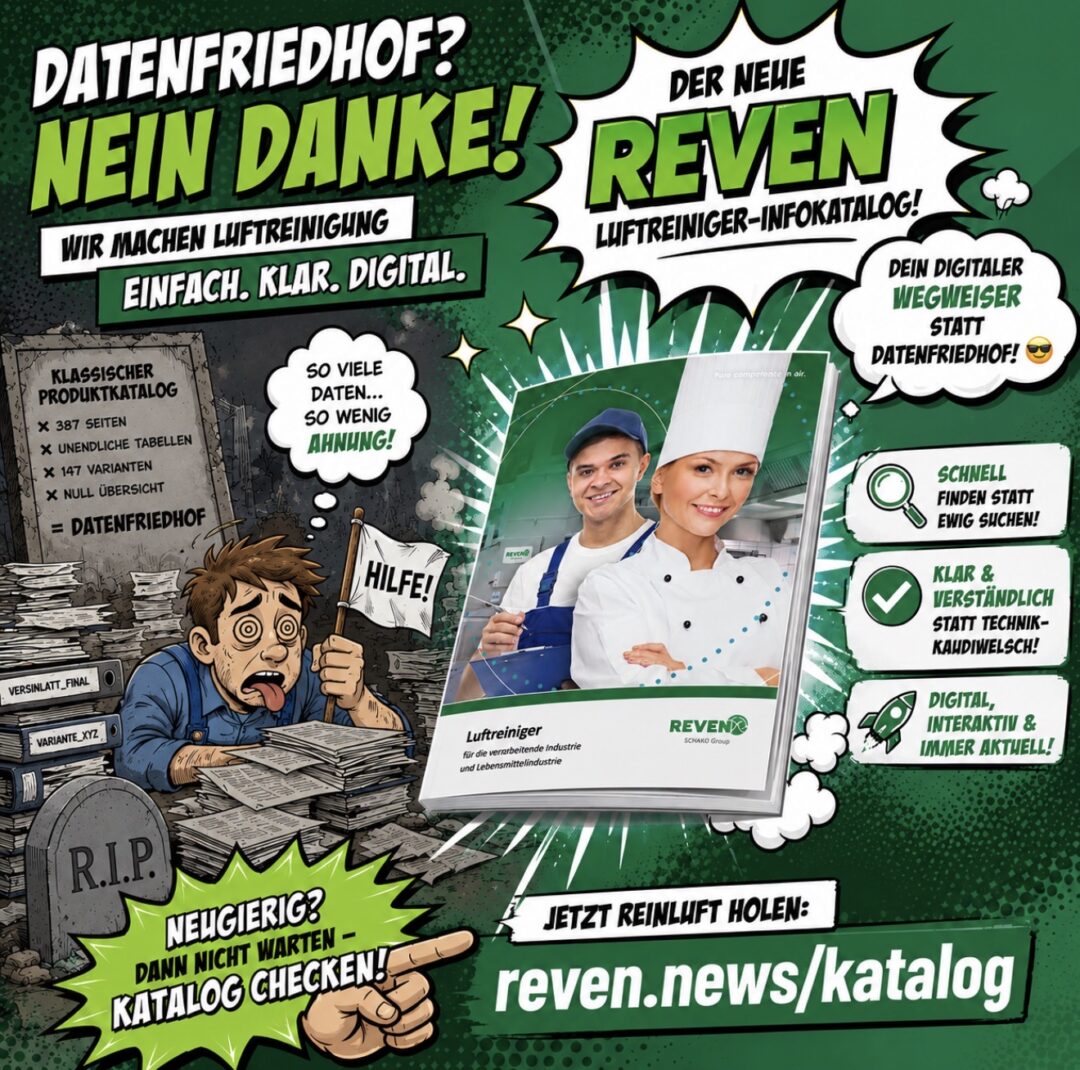 der neue REVEN Luftreiniger Infokatalog und digitale Wegweiser