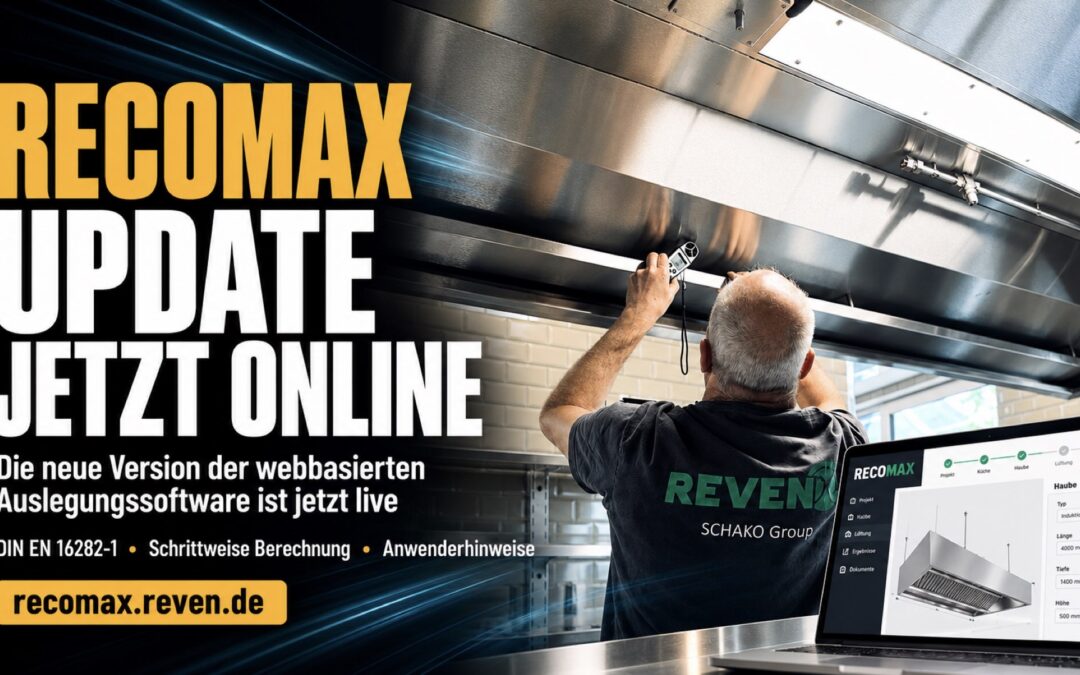 RECOMAX Update 2026: Luftmengen berechnen
